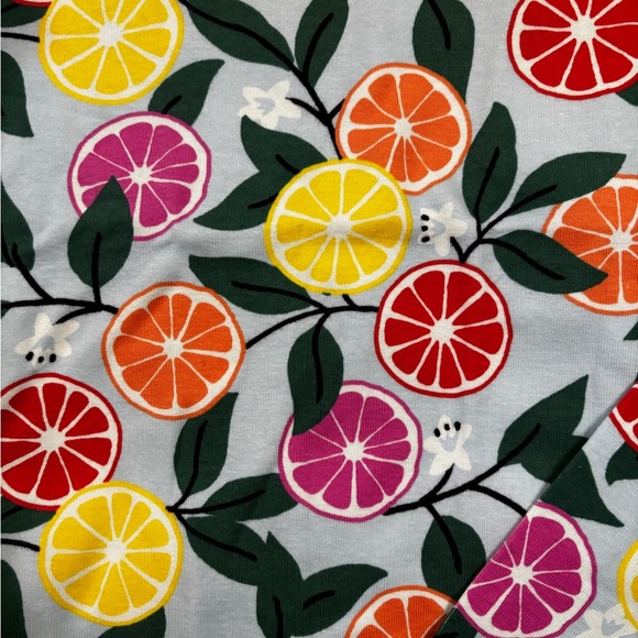 Hanna Andersson Citrus Print Kids Pajama Set - Picture 2 of 3